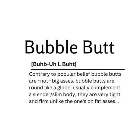 bubble butt|Urban Dictionary: Bubble Butt.